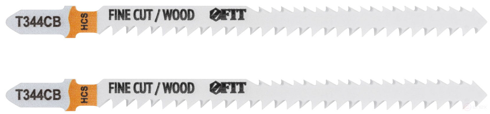 Double-sided wood canvases, HCS, sharpened teeth, 116/90 mm (T344CB), 2 pcs.