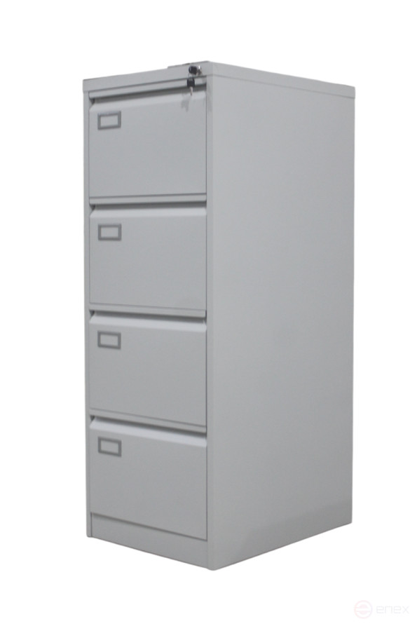 Стальная картотека с 4-мя ящиками