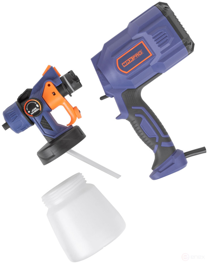 MAX-PRO Electric Sprayer 550 W; 2.5mm; 800 ml; 60 din/sec; 700 ml/min; 1.3 kg; HVLP; box