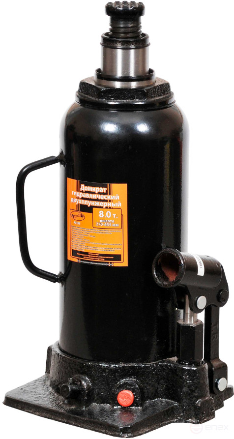 Домкрат гидр. 8.0т (156-356 мм 2-х плунж-ый) АвтоDело (43108)
