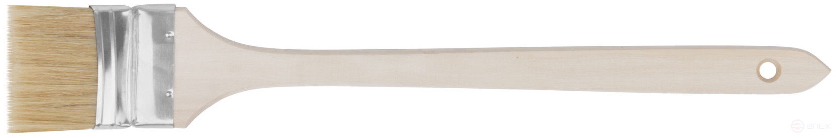 Кисть радиаторная, натуральная светлая щетина, деревянная ручка 2,5" (63 мм)