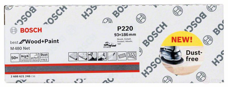 Sanding sheet 93 x 186 mm, 220