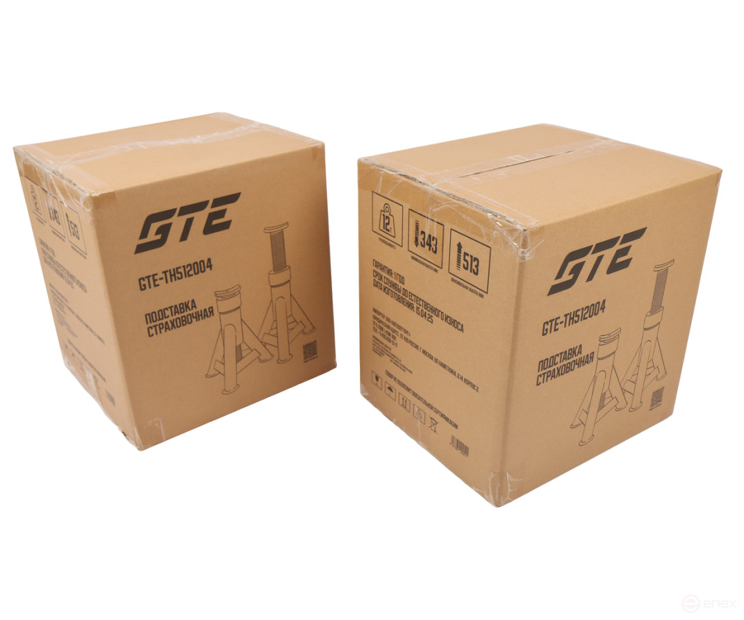 Стойка ремонтная 12т h=343-513мм 2шт винтовая GTE