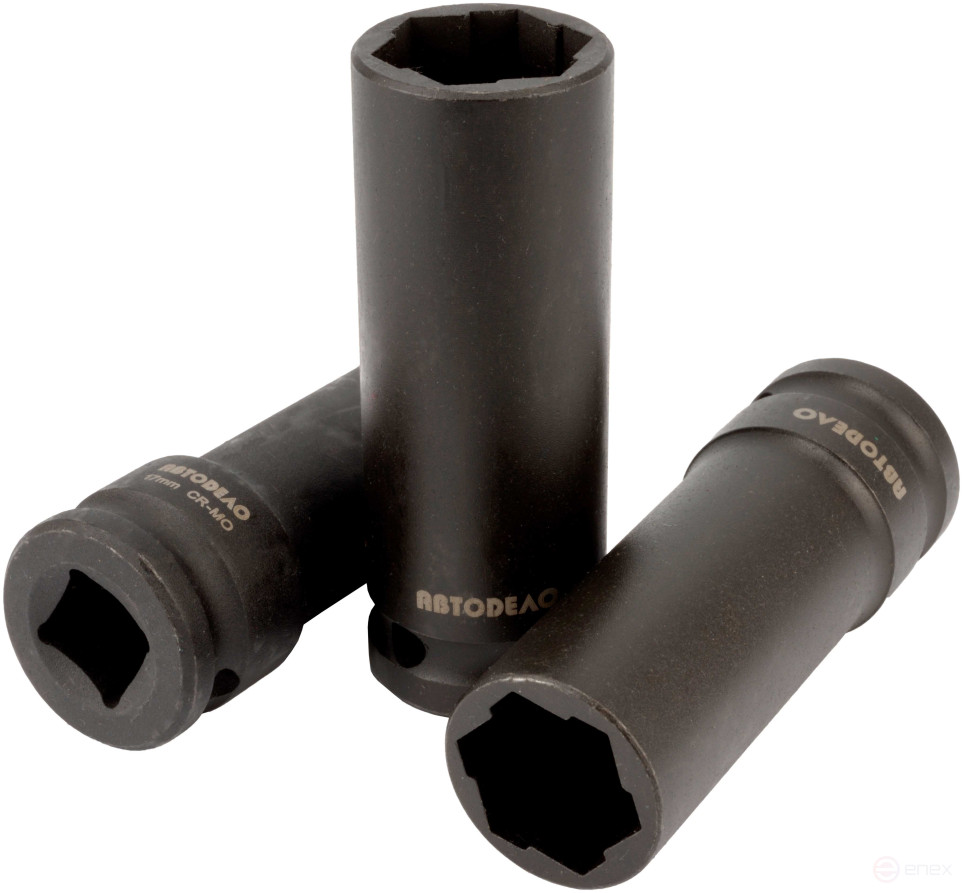 Головка ударная *17 (DR1/2";L-85mm) для поврежденного крепежа (АвтоDело) 40570