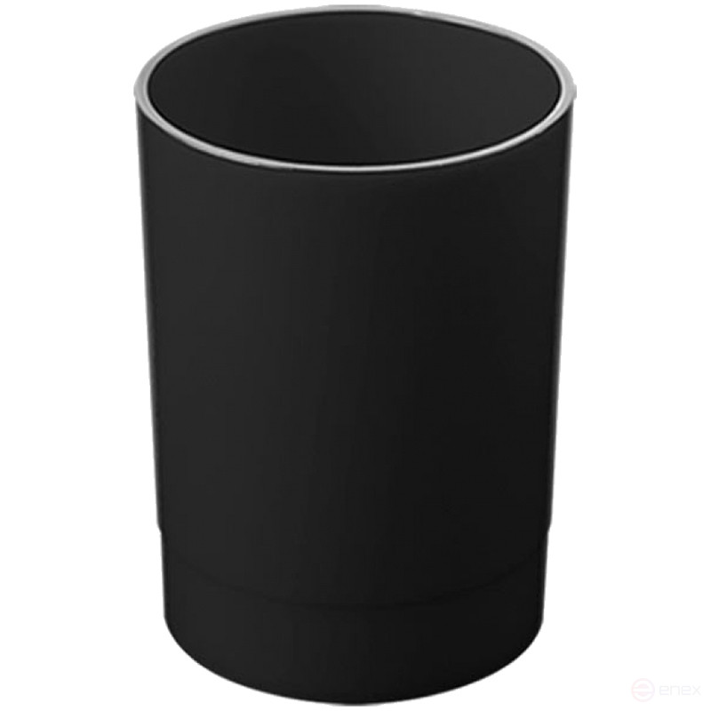 Stand-glass STAMM "Office", plastic, round, black