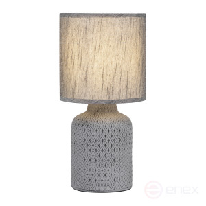 D7043-502 Настольная лампа Rivoli Sabrina D7043-502 1 * Е14 40 Вт керамика черная с абажуром