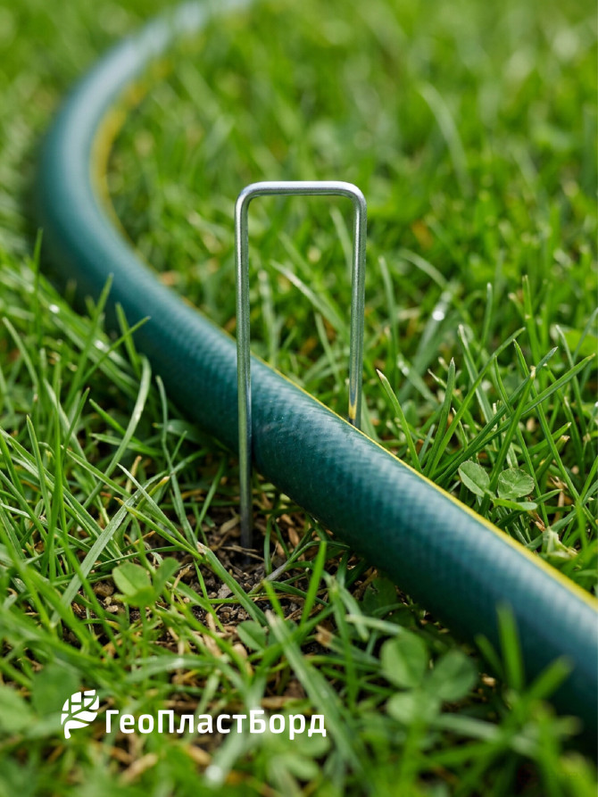 Garden staples for covering material U-shaped 20 pieces metal