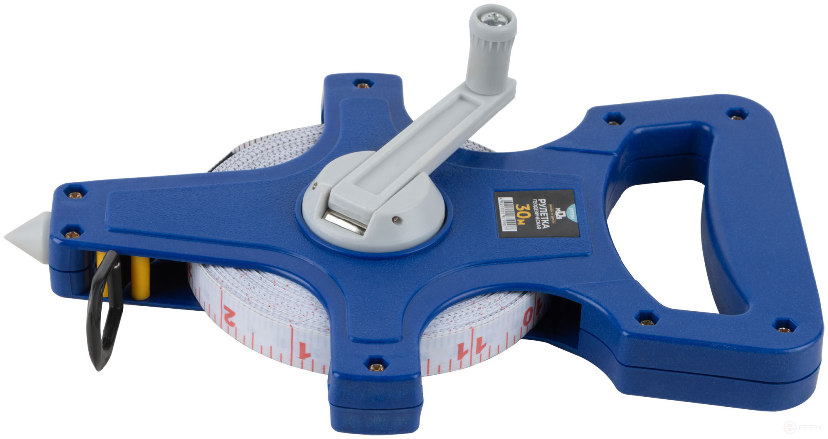 Geodetic tape measure, open case, fibreglass tape 30 m