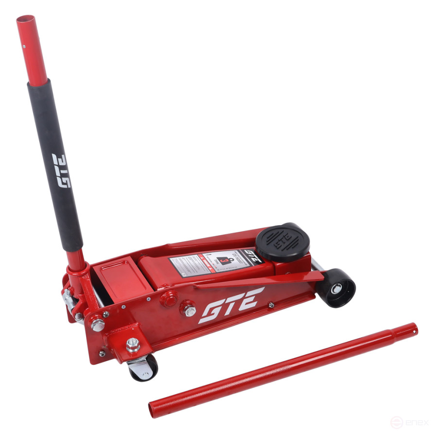 Домкрат подкатной 3т 130-460мм двухпоршневой GTE