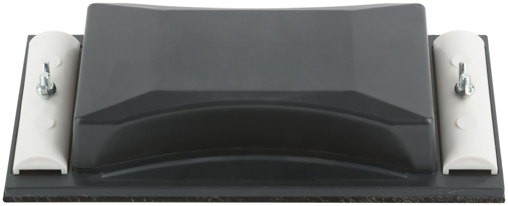 Holder d/sandpaper.bum. plastic with metalclamp, black 210x105 mm