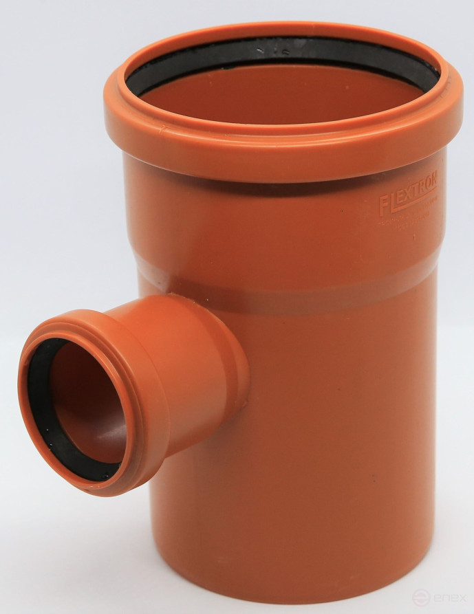 External tee 110 by 50 mm 90 (87.5) degrees Flextron