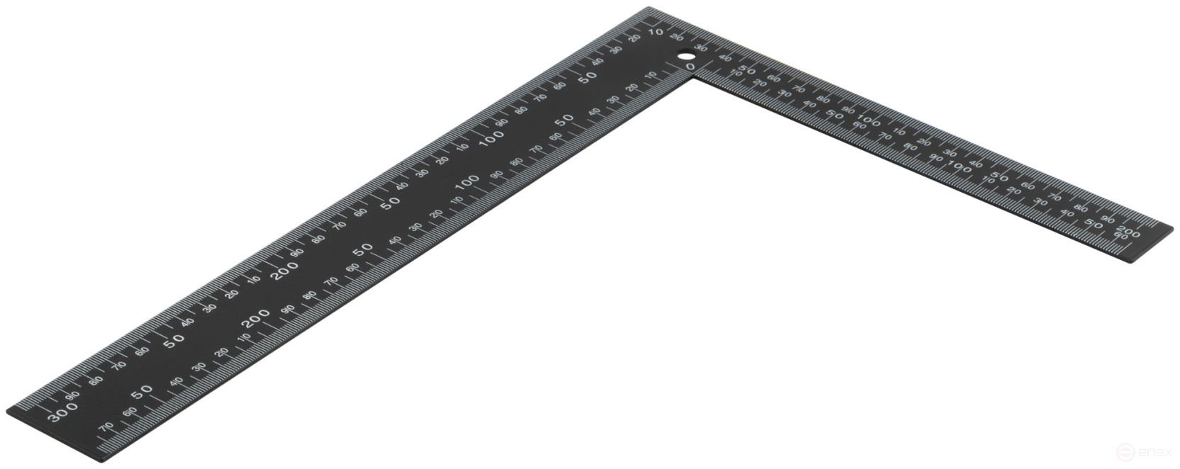 Угольник столярный цельнометаллический, крашеная шкала 200 х 300 мм