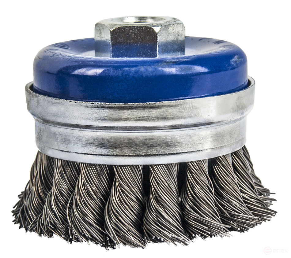 Кордщетка для МШУ чашеобразная витая усиленная ПРАКТИКА 75 мм М14 (1шт.) блистер (773-309)