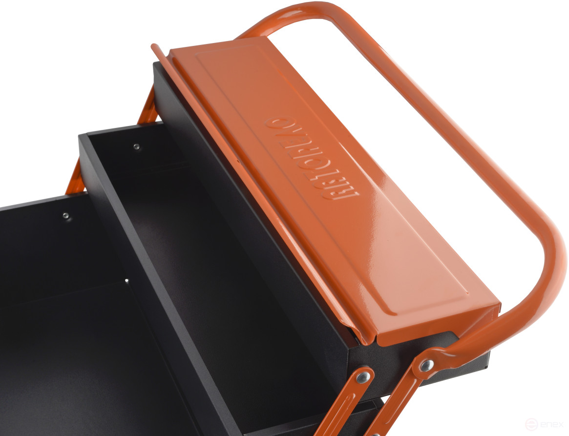 The tool box is metal. 400mm (Car Seat) (44214)