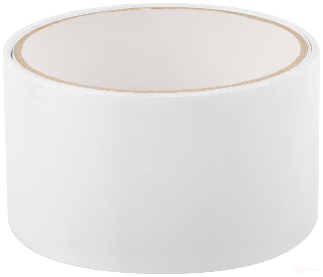 Лента клейкая сантехническая ПВХ для труб, белая, 50 мм х 0,5 мм х 1,5 м