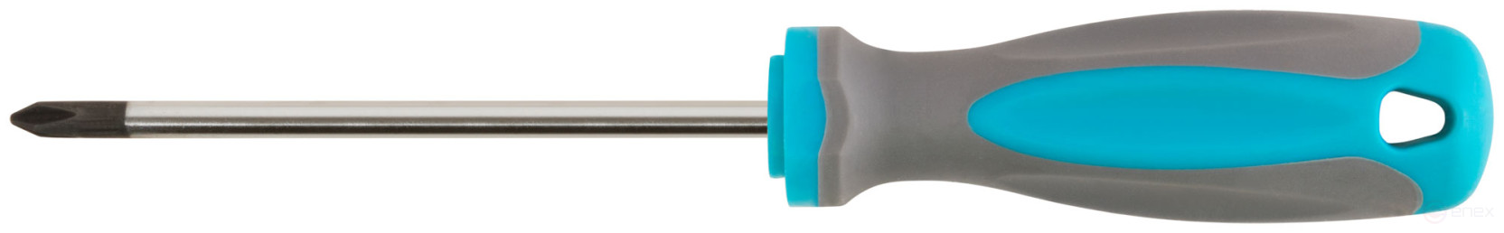 Screwdriver, CrV steel, rubberized handle PH1 x 100 mm