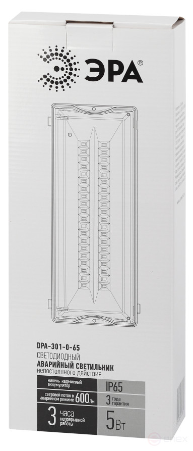 Emergency Lamp LED ERA DPA-301-0-65 Non-permanent 40LED 3H IP65