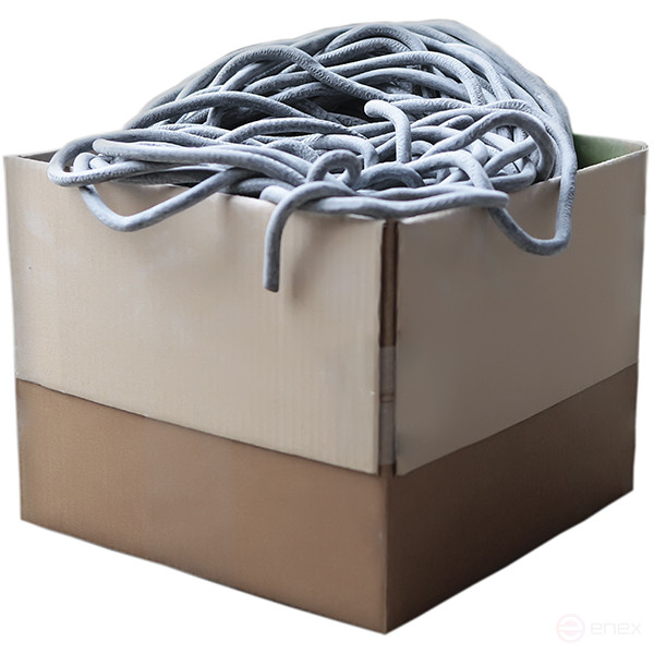 Резина шнуровая 10 мм, 15 кг (коробка)