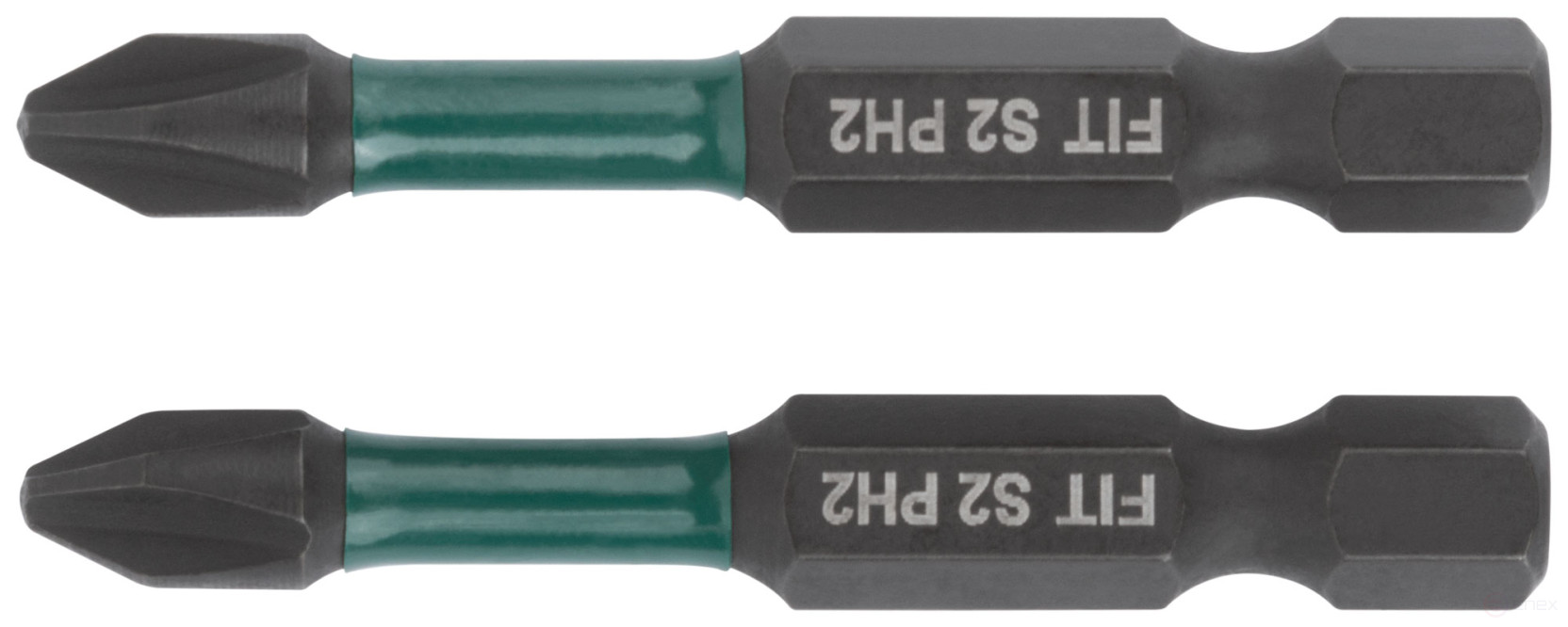 Биты кованые ударные, сталь S2, односторонние 50 мм PH2, Профи 2 шт., блистер