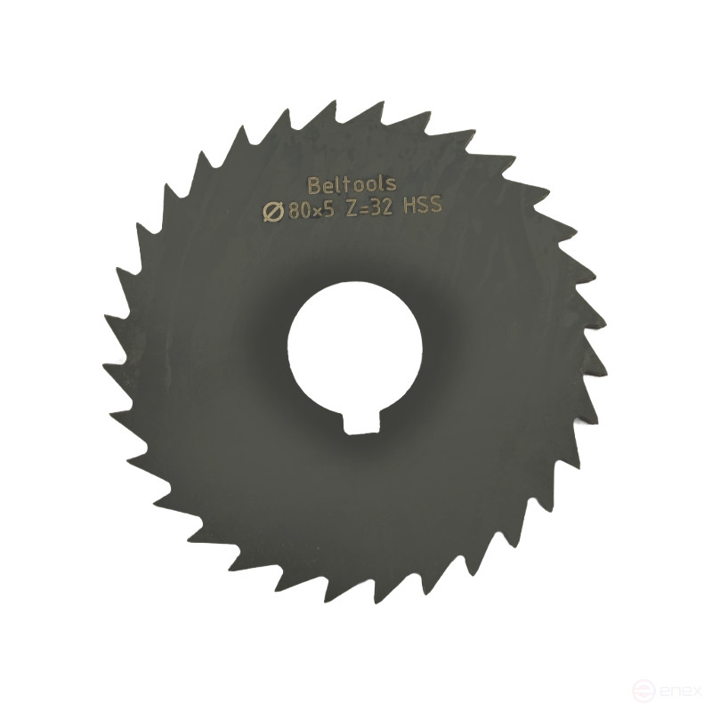 Фреза прорезная 80х5х22 Z=32 тип 2 без ступицы, с ш/п HSS Nit ГОСТ 2679-93 Beltools
