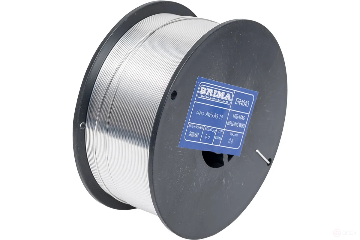 Проволока сварочная Brima ER-4043, AISi5, 0.8 мм, 0.5 кг