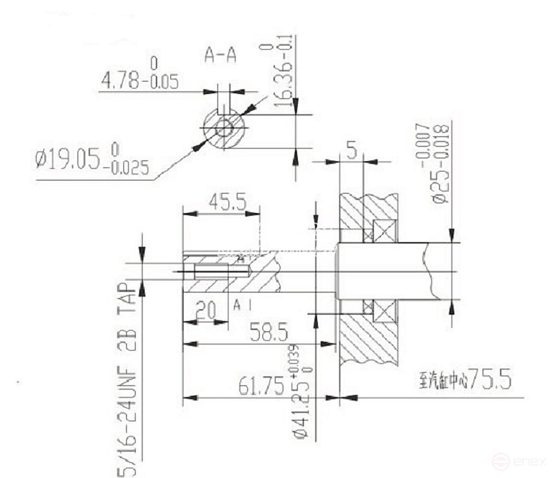 Коленвал LIFAN 13100/168F-2 - 170F D19,05 мм (Q type)
