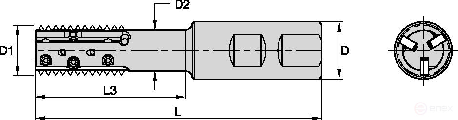Фреза TM40D22L43Z3