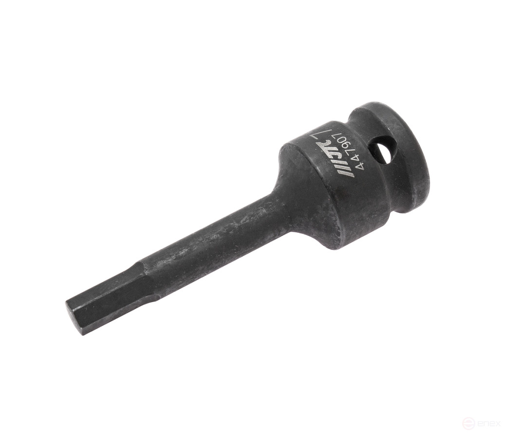 Бита-головка 1/2" HEX H7х78мм ударная JTC