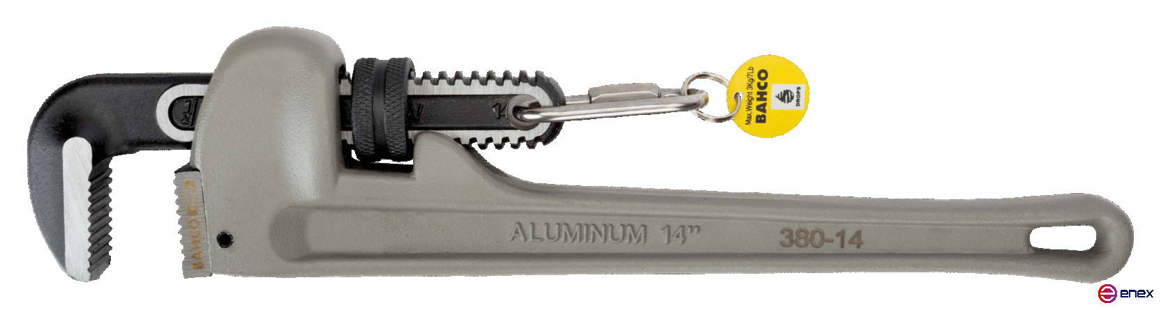 2 1/2" Aluminum pipe wrench quick-adjustable, 410 mm