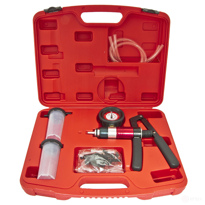 Приспособление для проверки герметичности систем ER-86706 (давление 0-3bar, вакуум -1 - 0 bar), в кейсе ЭВРИКА /1/5
