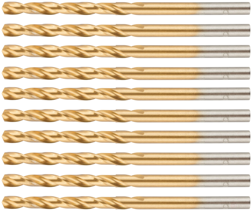 Сверло по металлу Cutop Profi с титановым покрытием, 4х75 мм (10 шт)