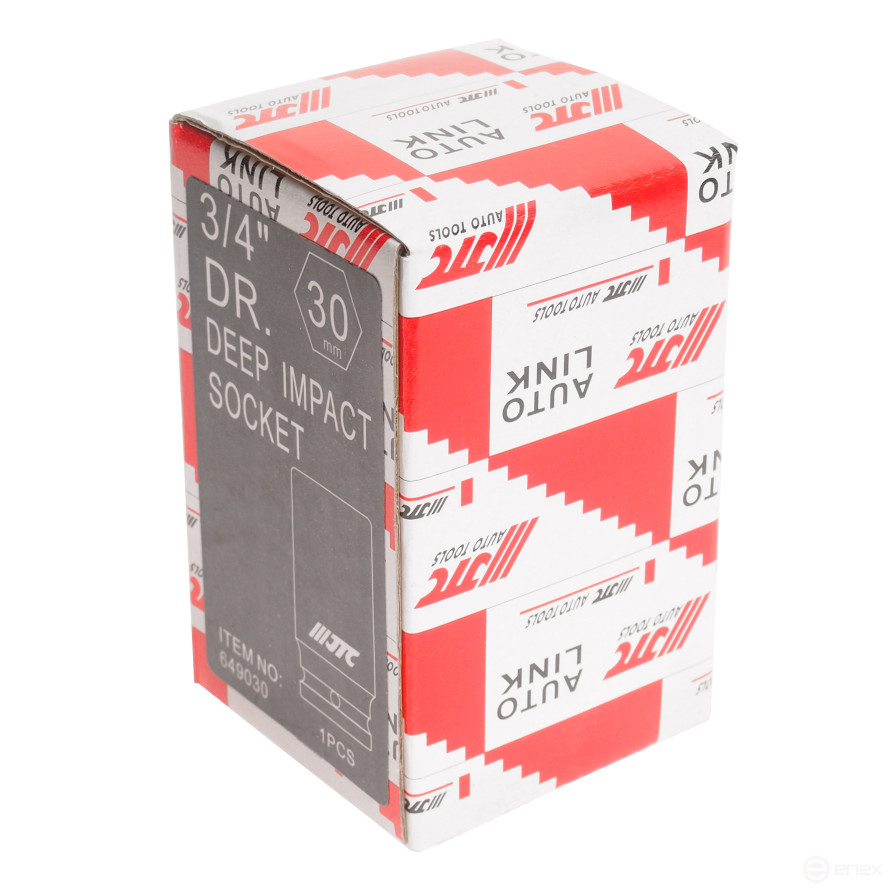 Головка торцевая глубокая ударная 6-гранная 3/4" х 30мм, длина 90мм JTC /1/20