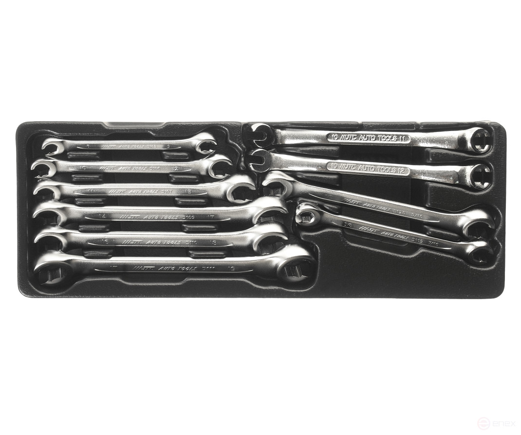 Набор ключей разрезных евро-типа (в кейсе) 10 предметов JTC /1