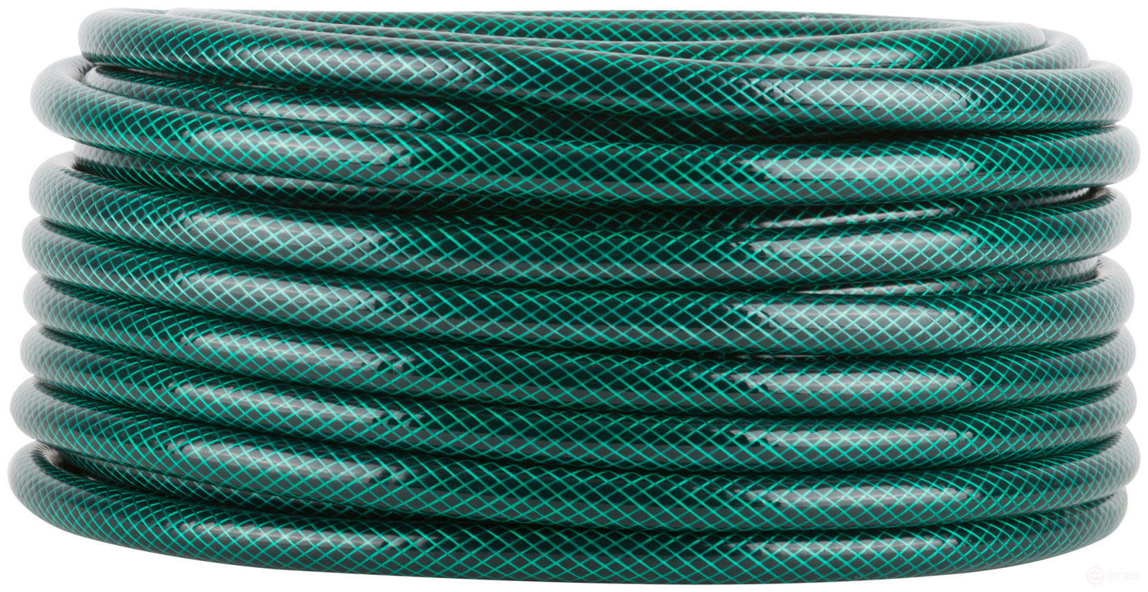 Шланг поливочный трехслойный армированный, зеленый 1/2" х 1,8 мм х 25 м