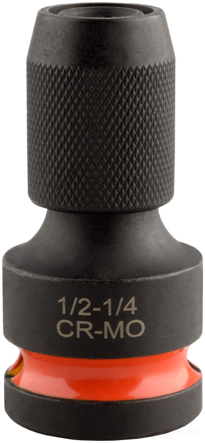 Переход адаптер для бит-вставок ударный 1/2"DR<--<HEX 1/4" (АвтоDело) 44820
