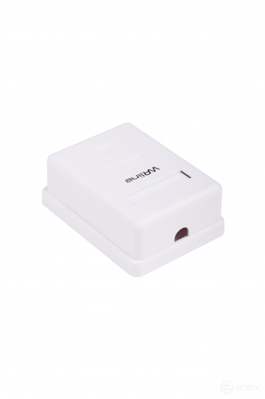 WRline WR-WS-8P8C-C5E-1 Computer socket RJ-45, category 5e, unshielded, single, external, Dual IDC, color white