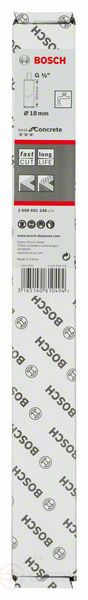 Алмазная сверлильная коронка для мокрого сверления G 1/2 Best for Concrete 18 мм, 300 мм, кольцо, 10 мм