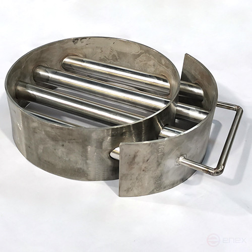 Магнитная решетка ПРОФ-МАГНИТ круглая с системой очистки, 200х80 мм, 4 стержня