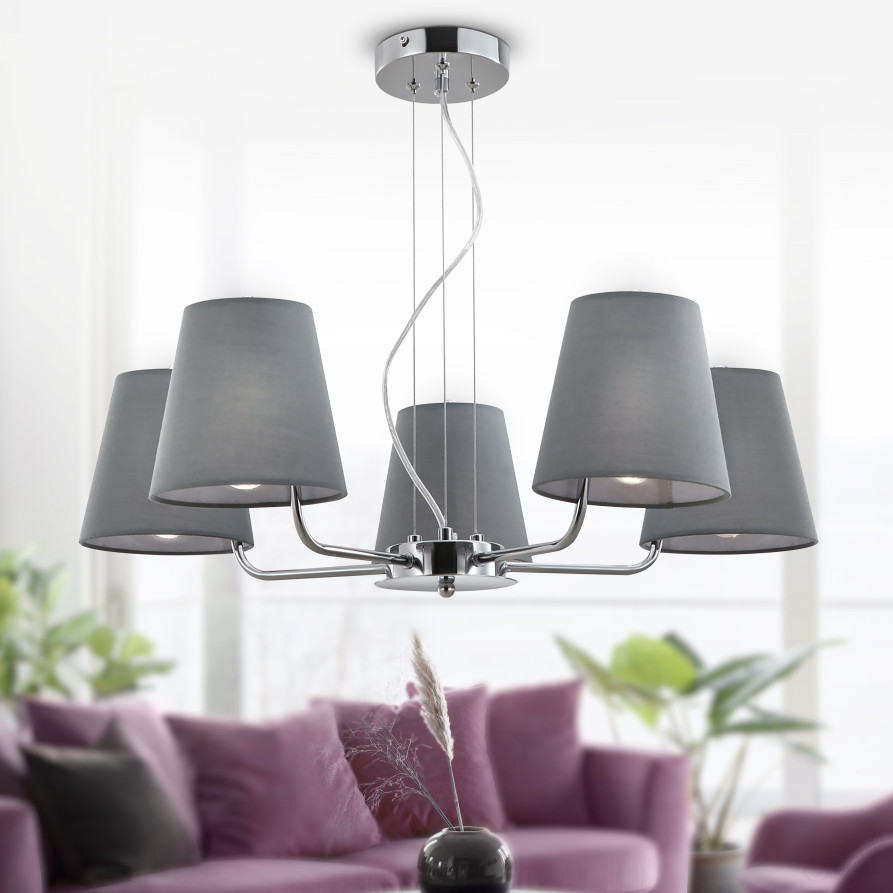 Rivoli Evie Chandelier 2087-305 5 x E14 40W classic