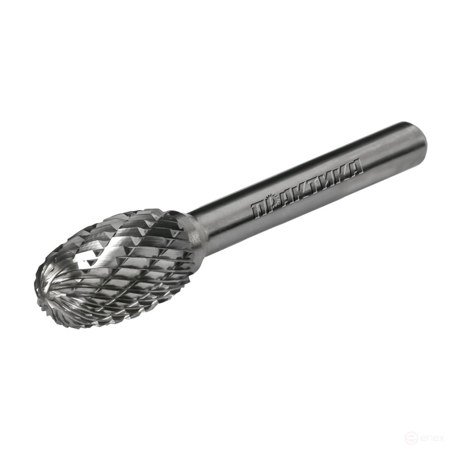 Борфреза твердосплавная ПРАКТИКА тип E овальная,12 х 20 мм, хвостовик 6 мм (644-474)