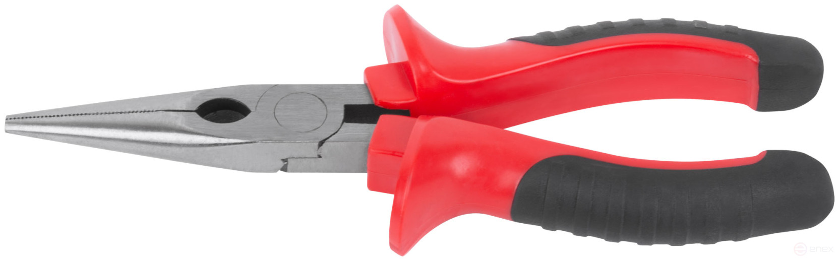 Тонконосы "Оптима", двухцветные обрезиненные ручки, полированная сталь 165 мм