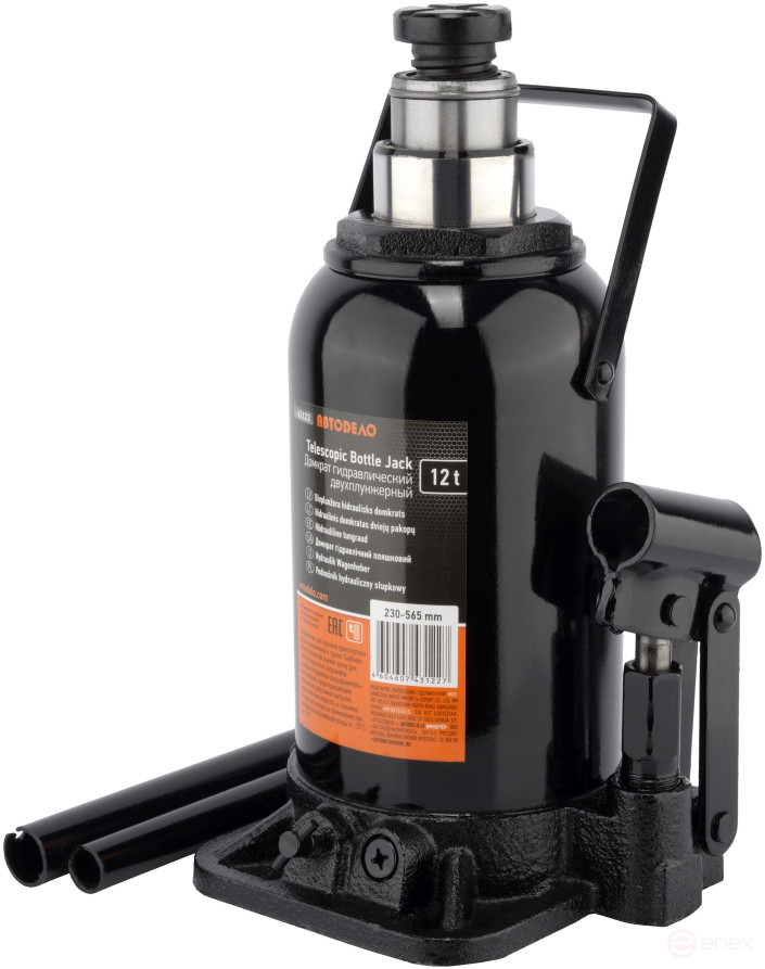 Домкрат гидр. 12,0т (230-565 мм 2-х плунж-ый) АвтоDело (43122)