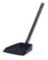 Совок хозяйственный металический с длинной (0,6м) вертикальной металической ручкой (порошковое покрытие)