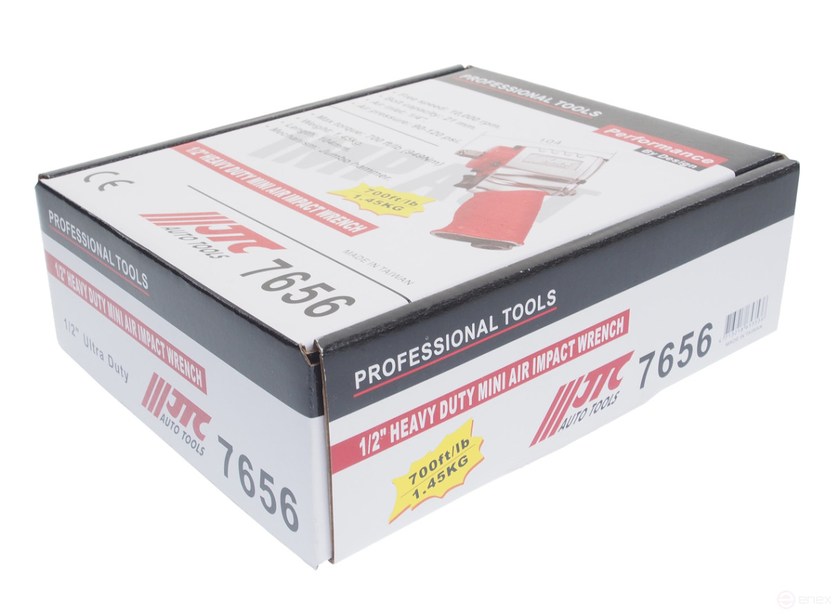 Pneumatic Wrench 1/2" 949Nm 10000rpm 90-120PSI Impact JTC