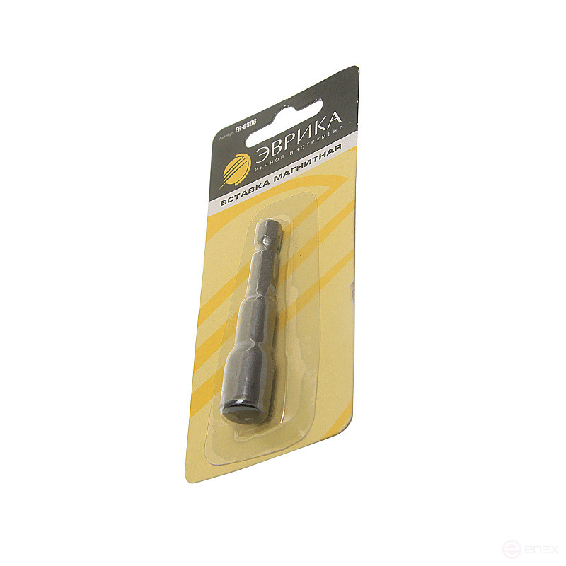 Magnetic head insert 8mm 6-sided L=65mm for a screwdriver in a EUREKA ER blister-9306 /1/20
