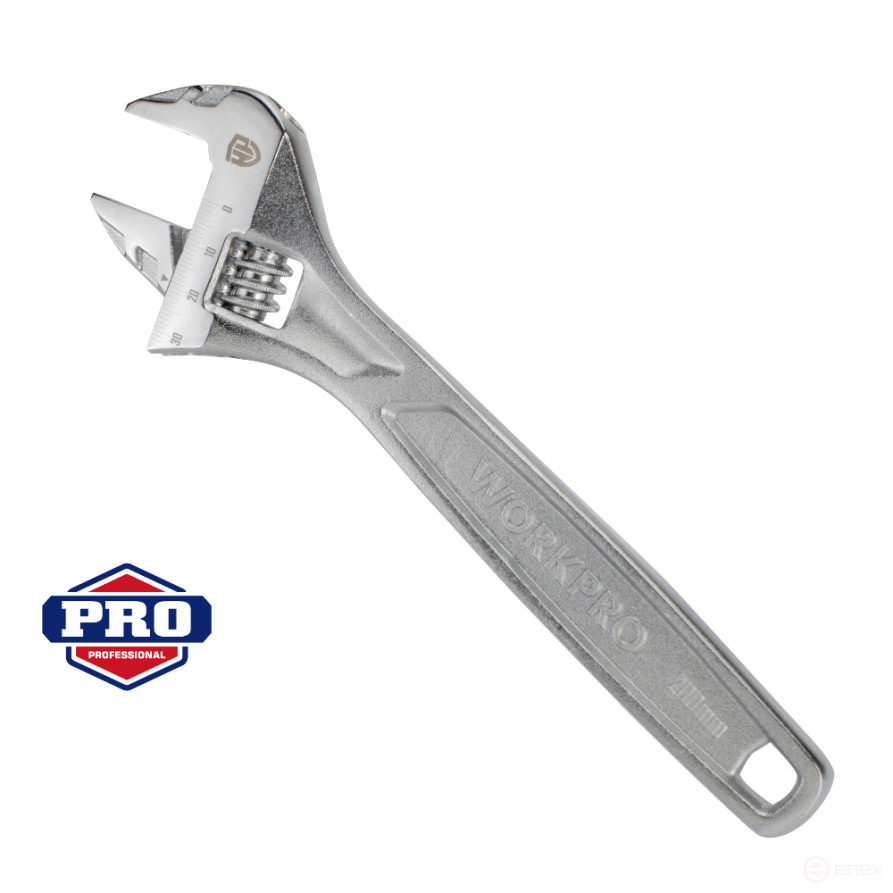 Adjustable wrench for high loads 30x200mm WP272007 WORKPRO
