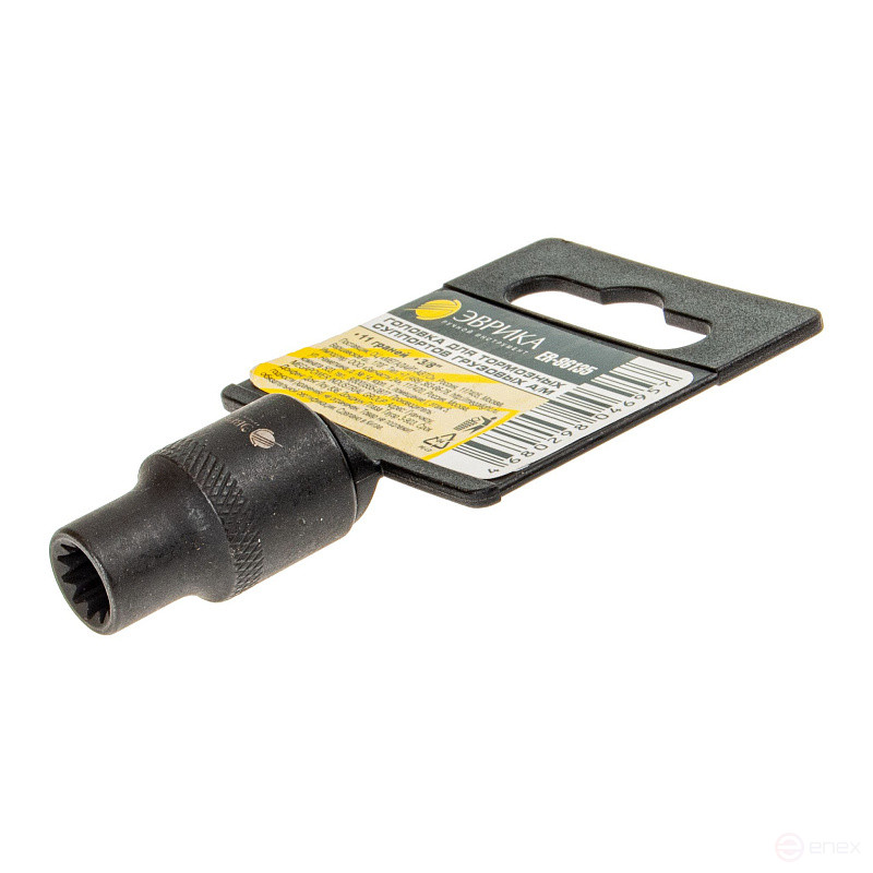 3/8" 11-sided head for truck brake calipers on EUREKA ER plastic holder-86135 /1/100