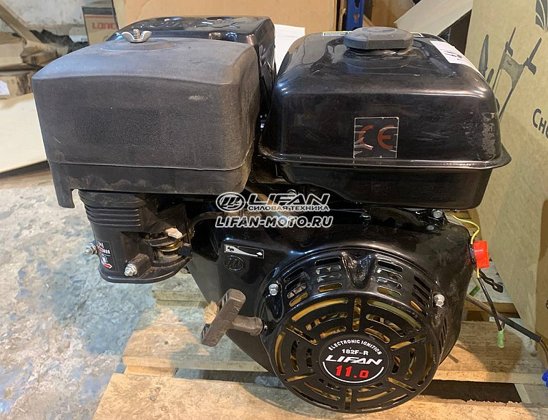Lifan 182F motor, 25 mm shaft, 3 Amp coil