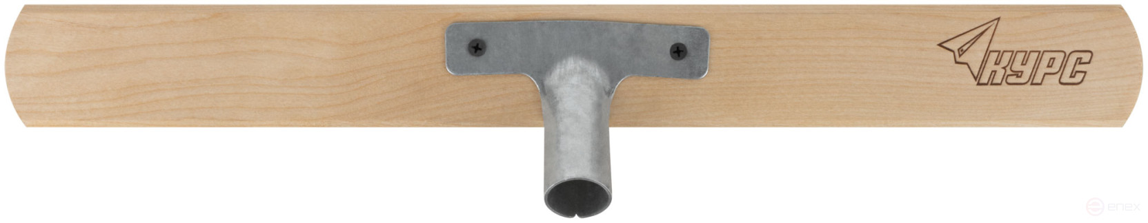 Щетка уличная деревянная, жесткая щетина, металлическая тулейка под углом, 5-ти рядная, 500 мм