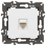 Розетка ЭРА Elegance 14-3107-01М RJ45, белый матовый
